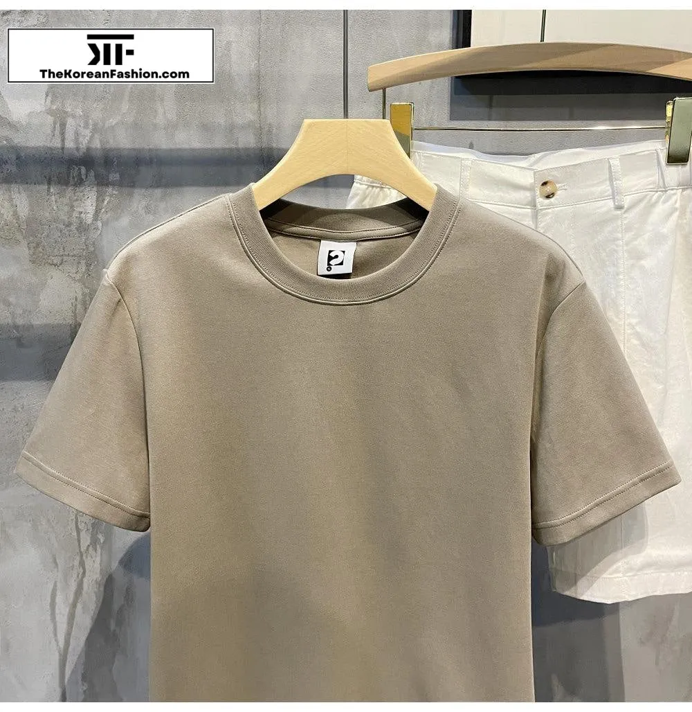 280g Soft Cotton Short-sleeved Shirt Cotton Basic Tee