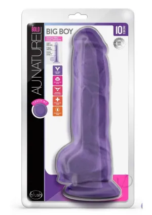 Au Naturel Bold Big Boy 10 Dildo Purple