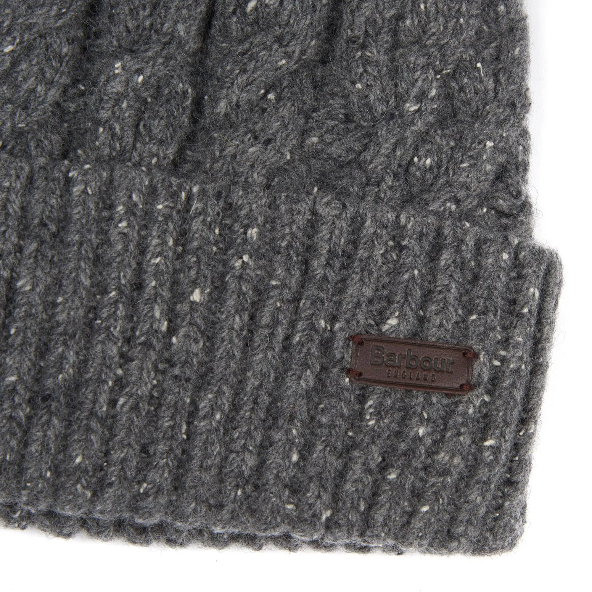 Barbour Seaton Pom Beanie - Grey