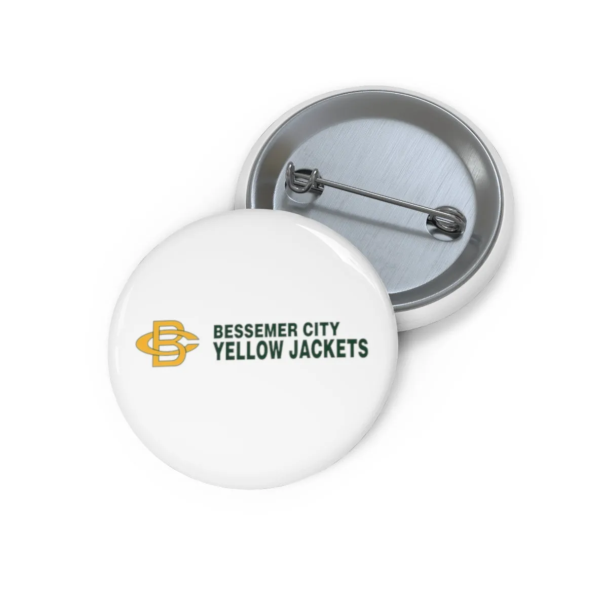 Bessemer City Yellow Jackets Custom Pin Buttons