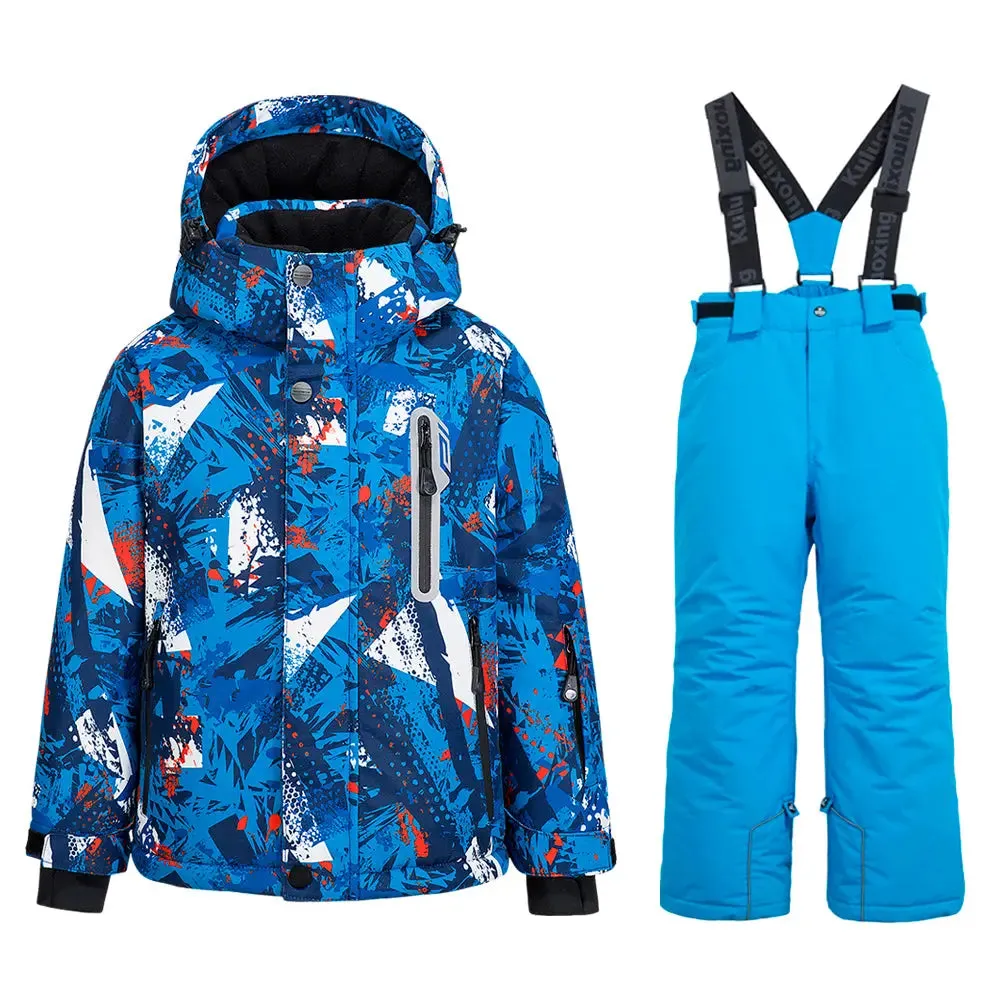 Boys & Girls Winter Snow Coat & Snow Bibs Pants