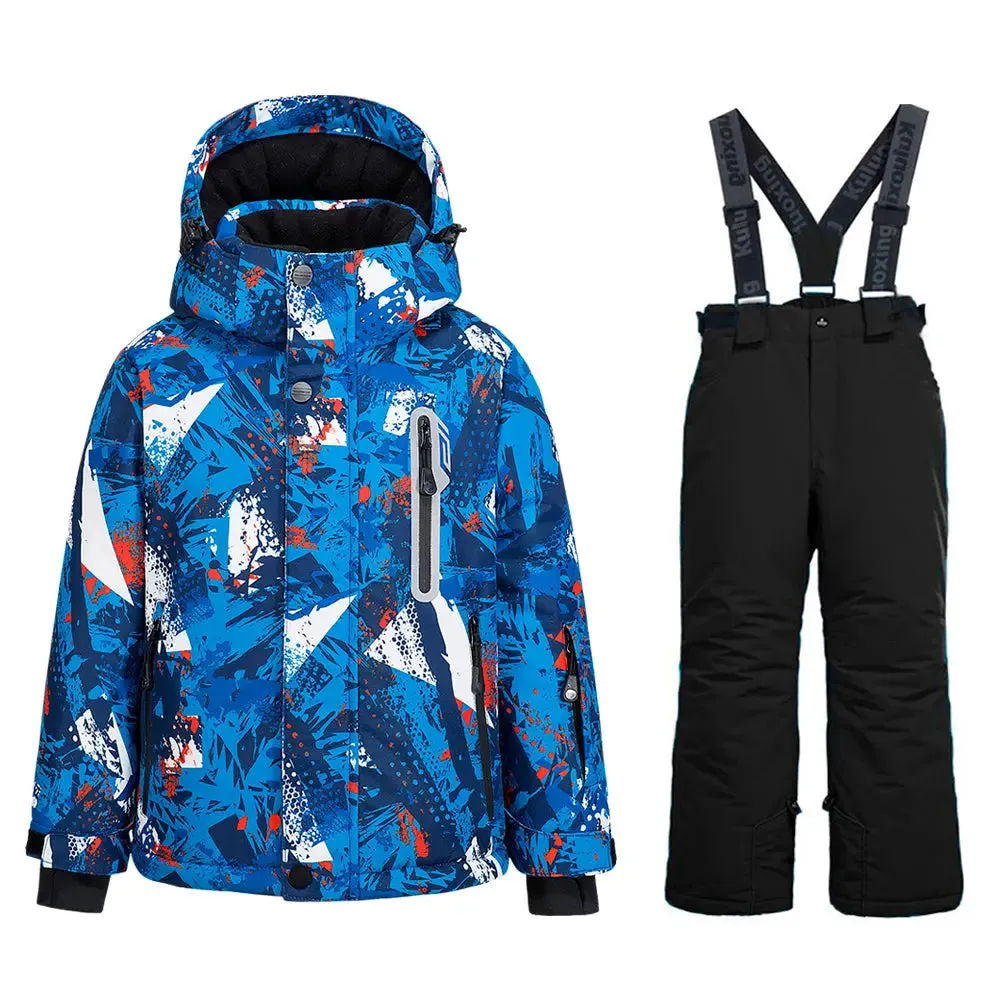 Boys & Girls Winter Snow Coat & Snow Bibs Pants