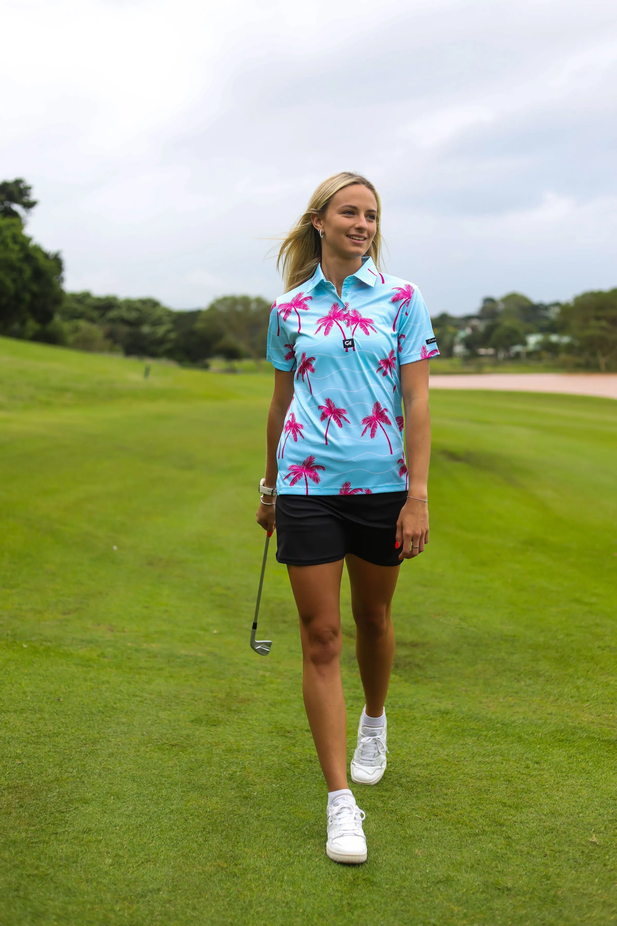 CA Ladies Funky Golf Shirt | Palm Vibes