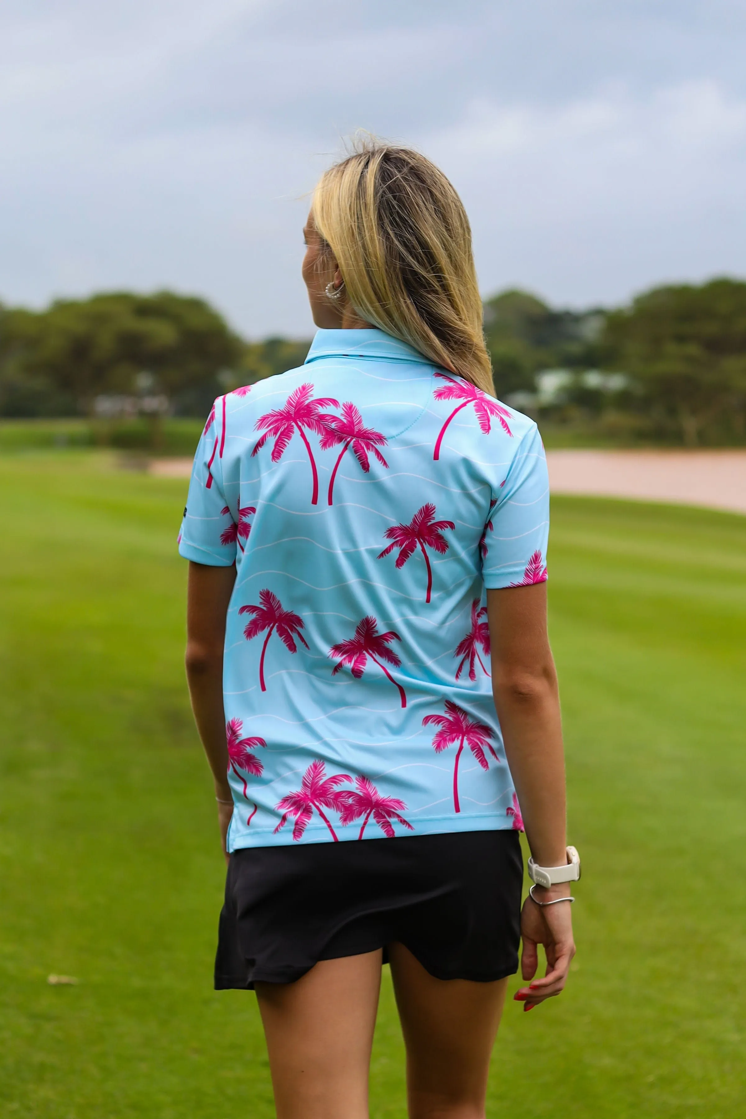 CA Ladies Funky Golf Shirt | Palm Vibes