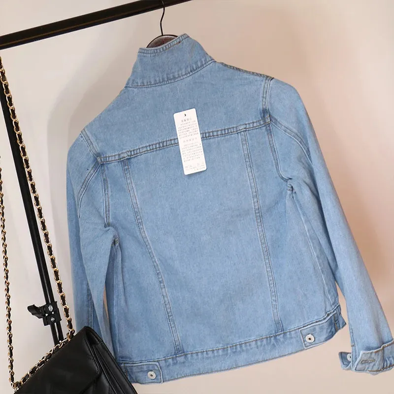 Casual Buttons Denim Jackets