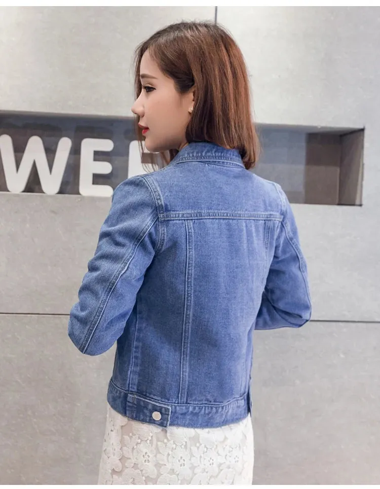 Casual Buttons Denim Jackets