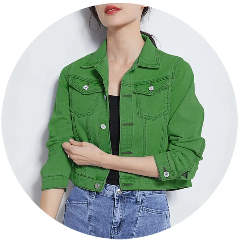 Casual Buttons Denim Jackets