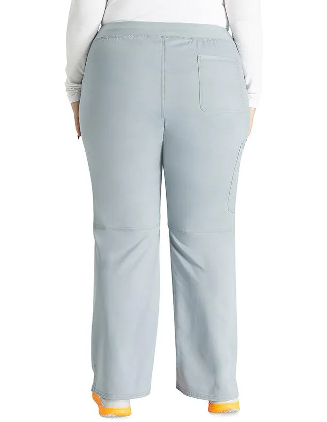 Cherokee Workwear Revolution Women's Mid Rise Straight Leg Pull-on Tall Pant