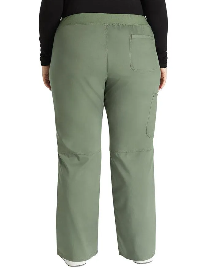 Cherokee Workwear Revolution Women's Mid Rise Straight Leg Pull-on Tall Pant