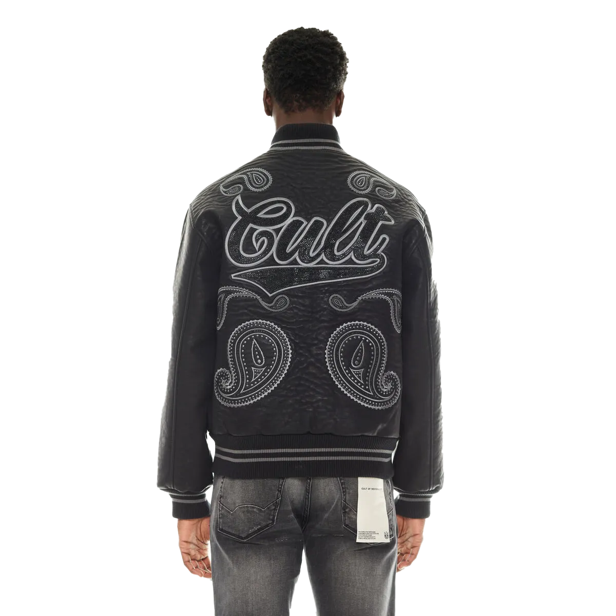 Cult of Individuality Men's Paisley Varsity Jacket