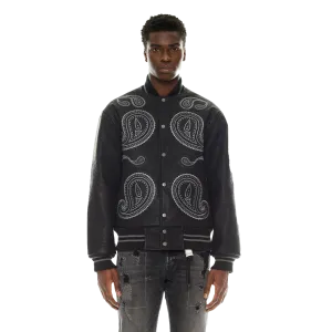 Cult of Individuality Men's Paisley Varsity Jacket