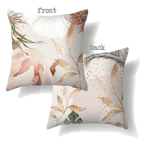 Espresso Floral Apricot Cushion - 60cm x 60cm