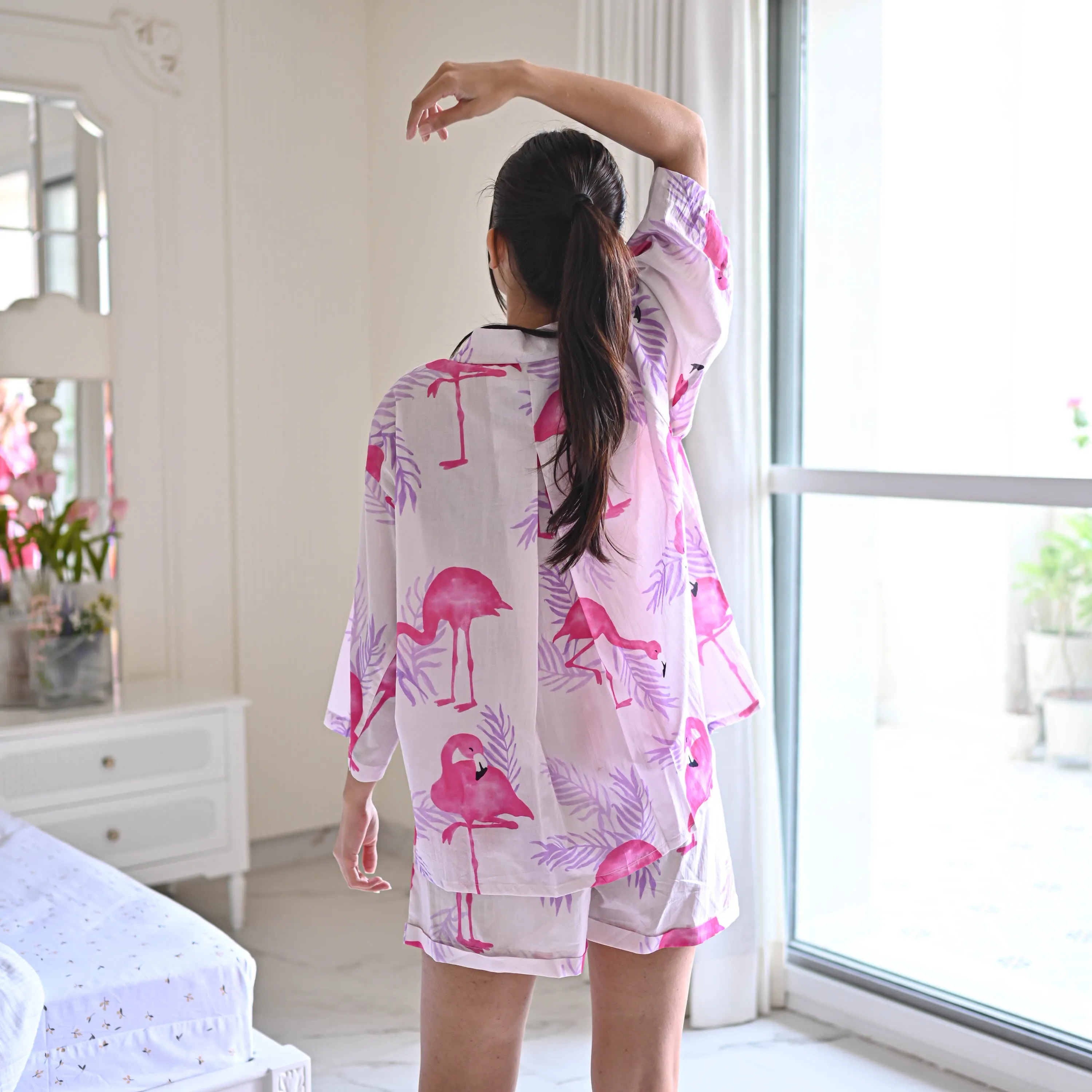 Flamingo Shorts Set