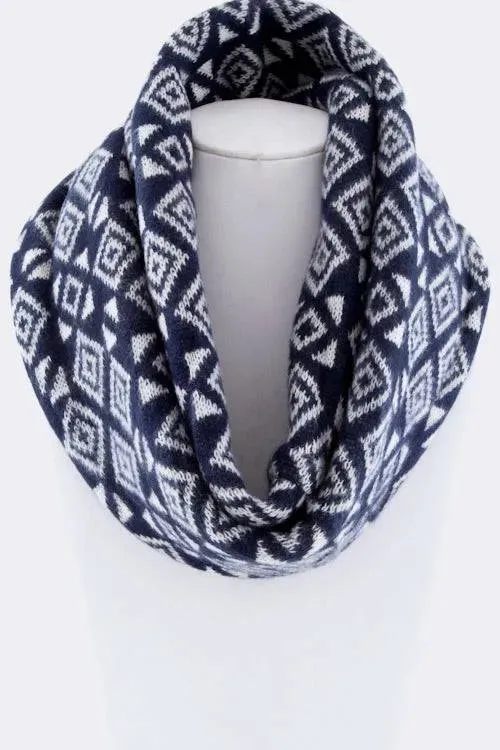 Geo Pattern Fashion Infinity Scarf