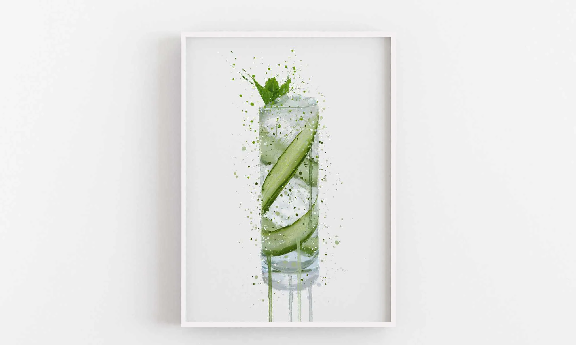 Gin and Tonic Wall Art Print 'Tall 2.0'