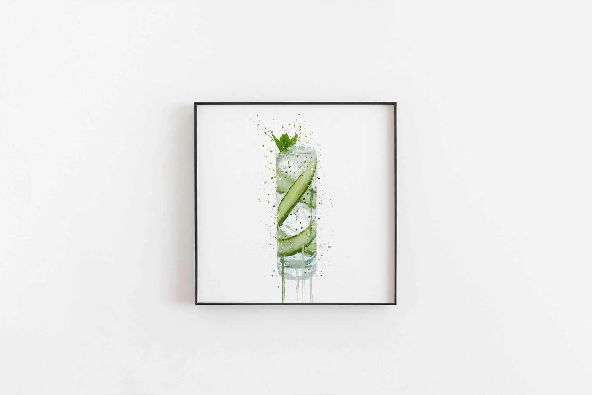 Gin and Tonic Wall Art Print 'Tall 2.0'