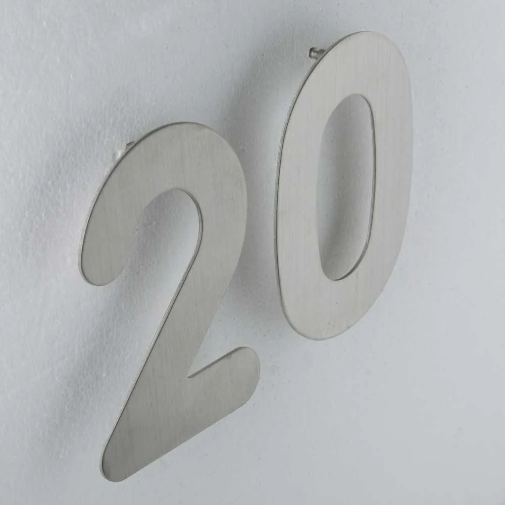 Hansdorf Stainless Steel 150mm House Number 7 Brushed Chrome