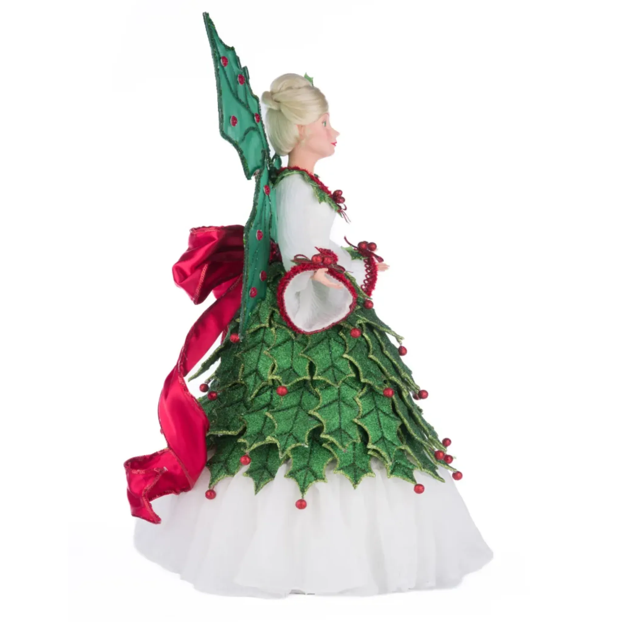 Holly Berry Fairy Tree Topper Christmas Decoration