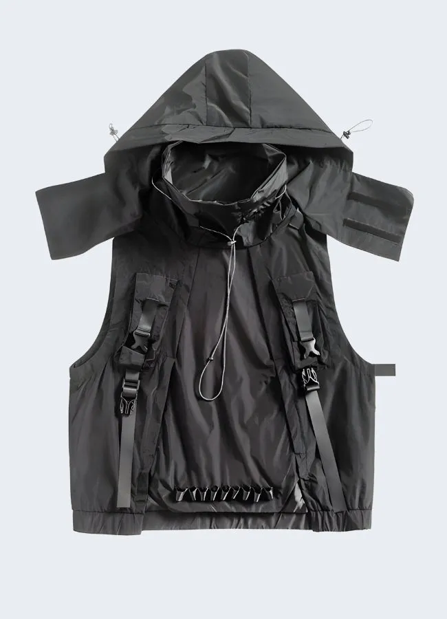 Hooded Vest Jacket