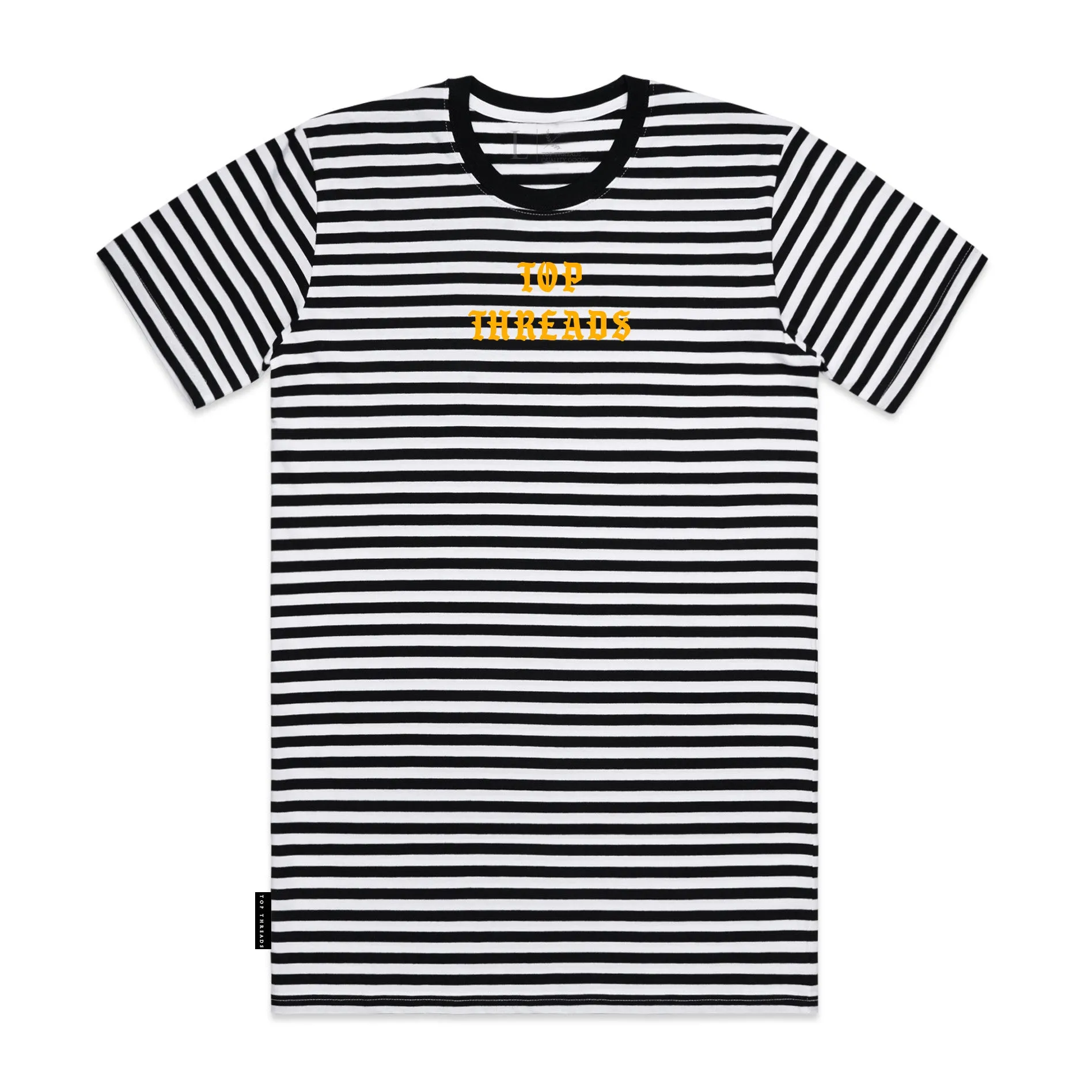 Hooligan Stripe Tee - Black / White