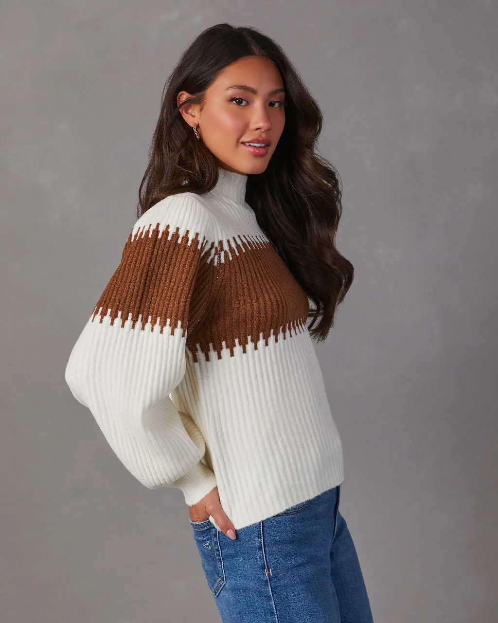 Hot Cocoa Please Knit Pullover Sweater