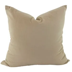 Ivory Feather Aria Velvet Cushion - 55cm