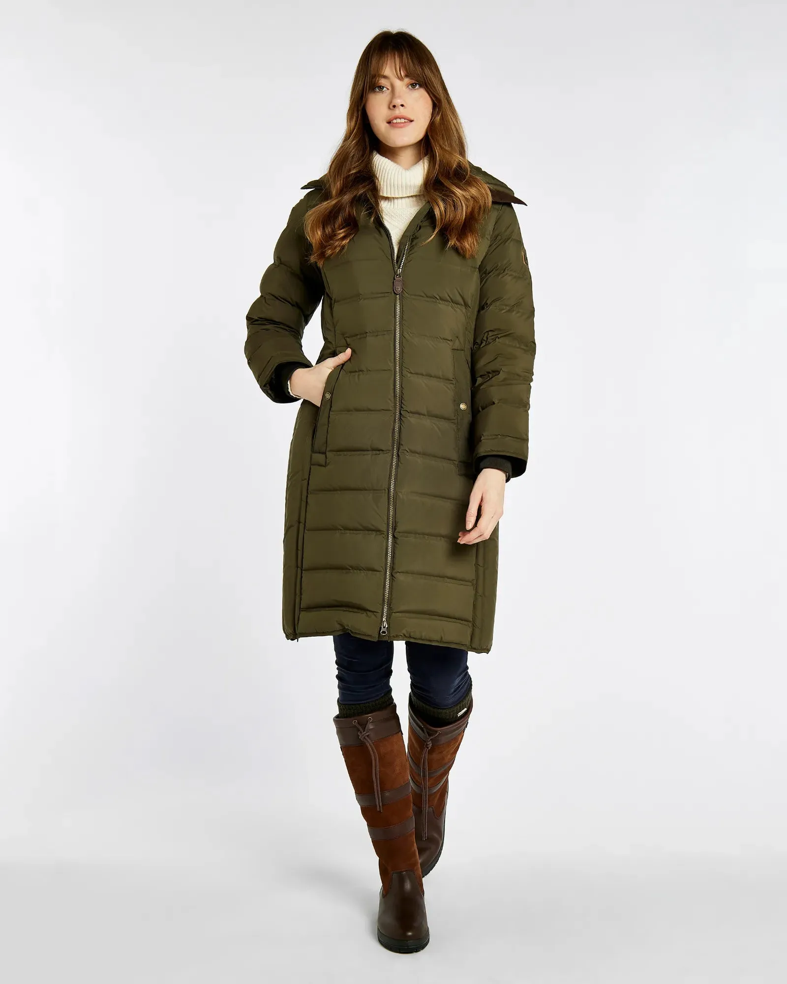 Meyers Long Length Coat - Olive