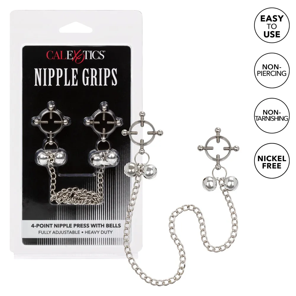 Nipple Grips 4-Point Nipple Press With Bells