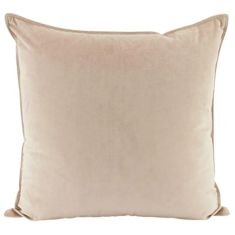 Nude Velvet Cushion - 55cm x 55cm