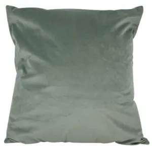 Olive Green Stella Velvet Cushion with Fill - 50cm x 50cm