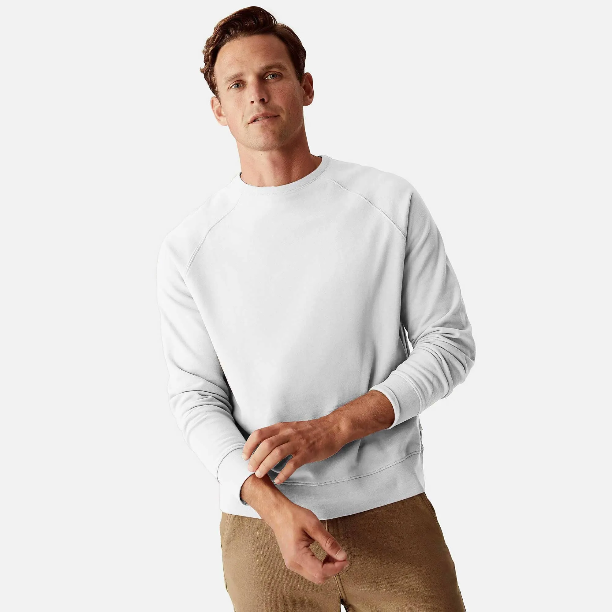 Polo Republica Men's Essentials Raglan Long Sleeve Pique Tee Shirt