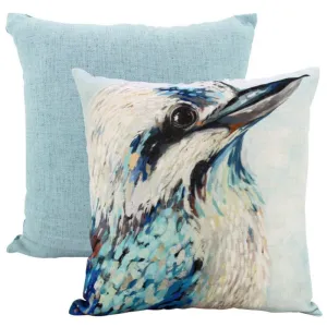 Right Kookaburra Linen Cushion - 50cm x 50cm