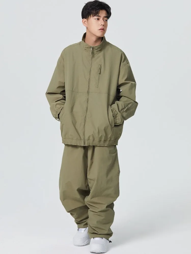 Searipe Baggy Style Monochrome Shell Snow Suit - Men's