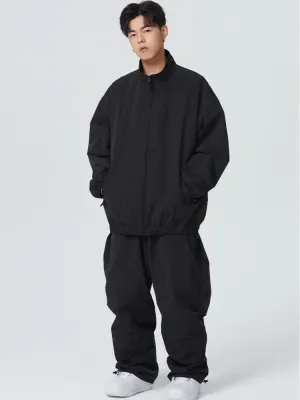 Searipe Baggy Style Monochrome Shell Snow Suit - Men's