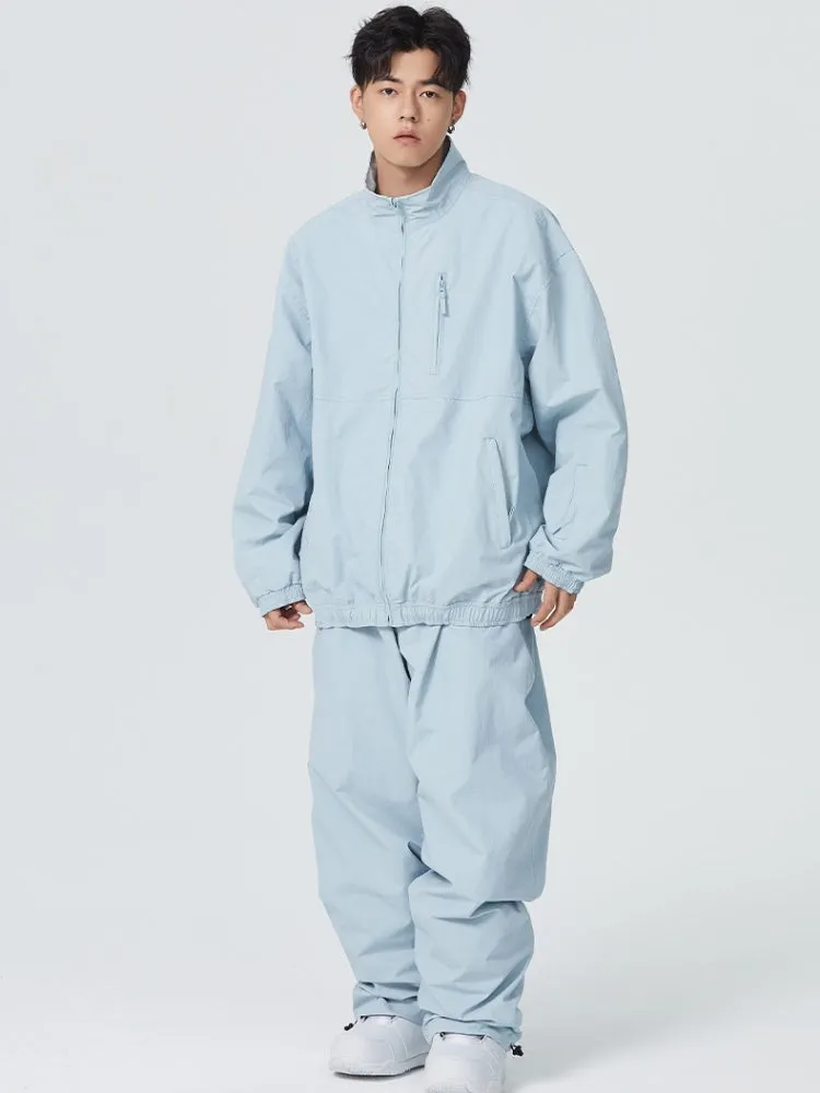 Searipe Baggy Style Monochrome Shell Snow Suit - Men's