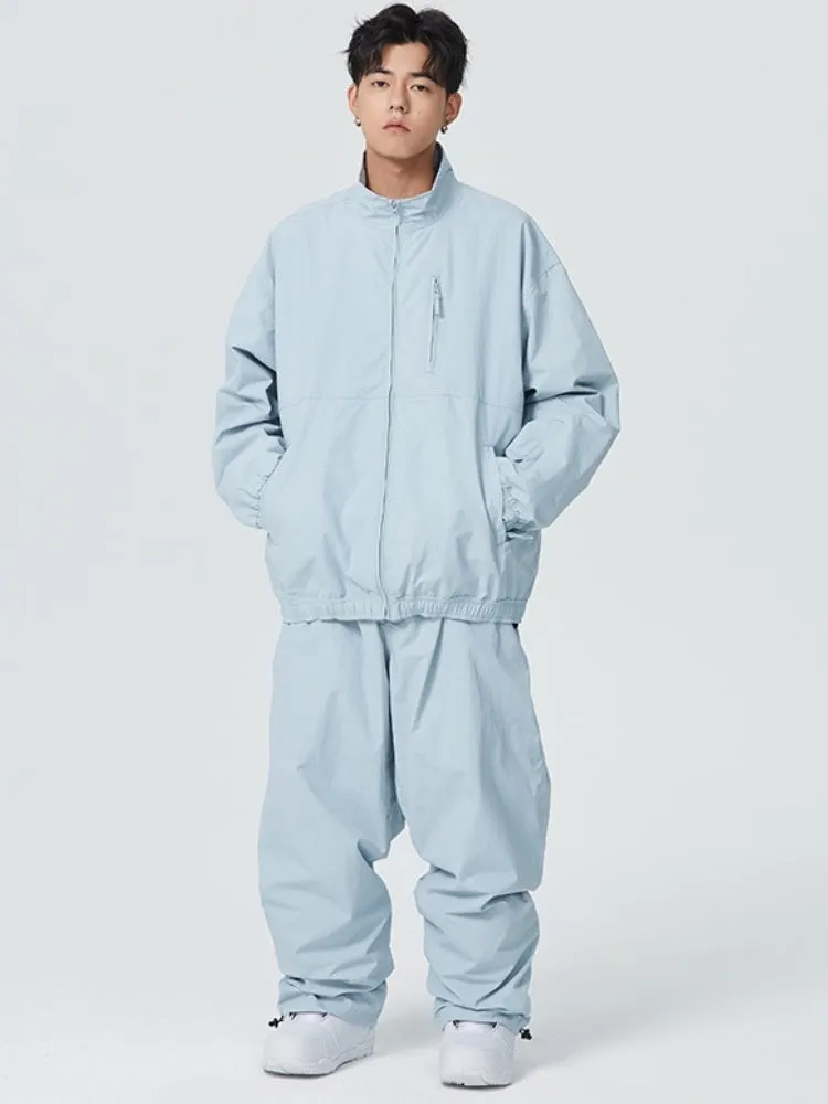 Searipe Baggy Style Monochrome Shell Snow Suit - Men's