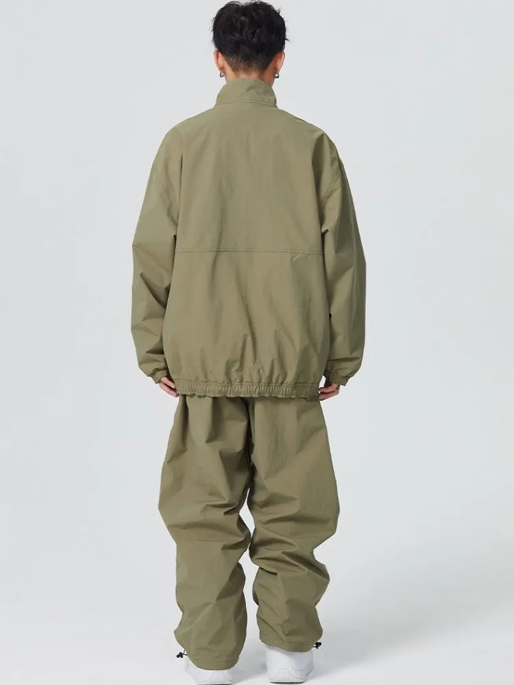 Searipe Baggy Style Monochrome Shell Snow Suit - Men's