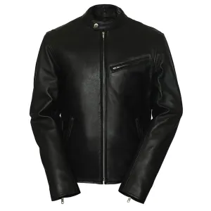 Superb Mens Lambskin Black Leather Jacket