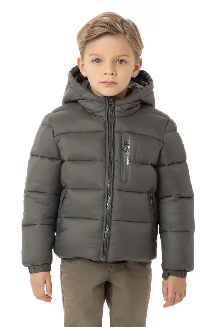 US POLO BOYS POLYAMIDE JACKET