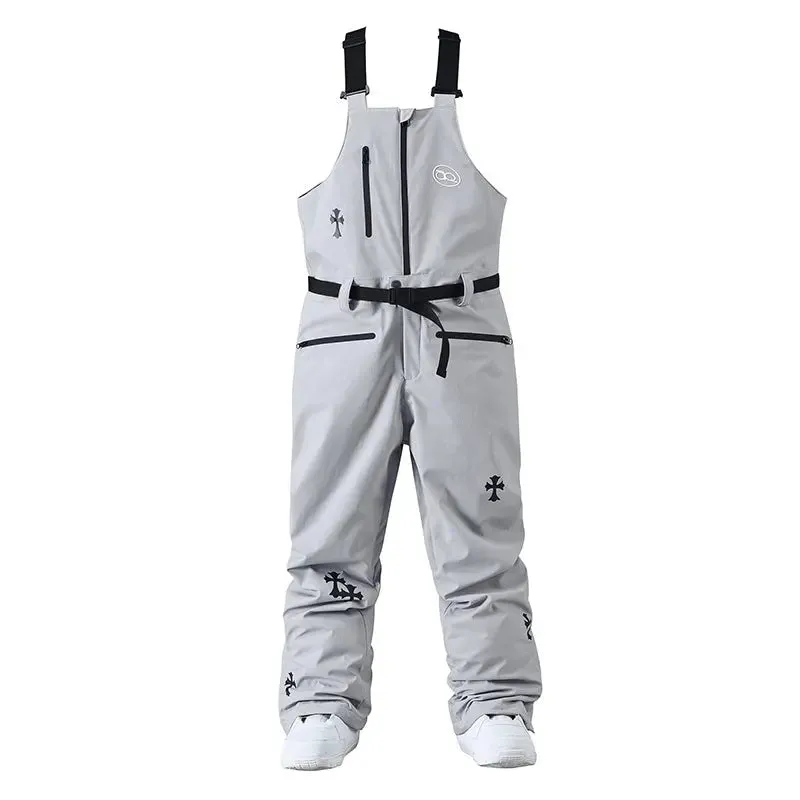 Womens Ski Outfit Set Cute Snowboarding Jackets and Bibs Pants