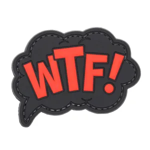 WTF! Comic Cloud Patch Black/Red