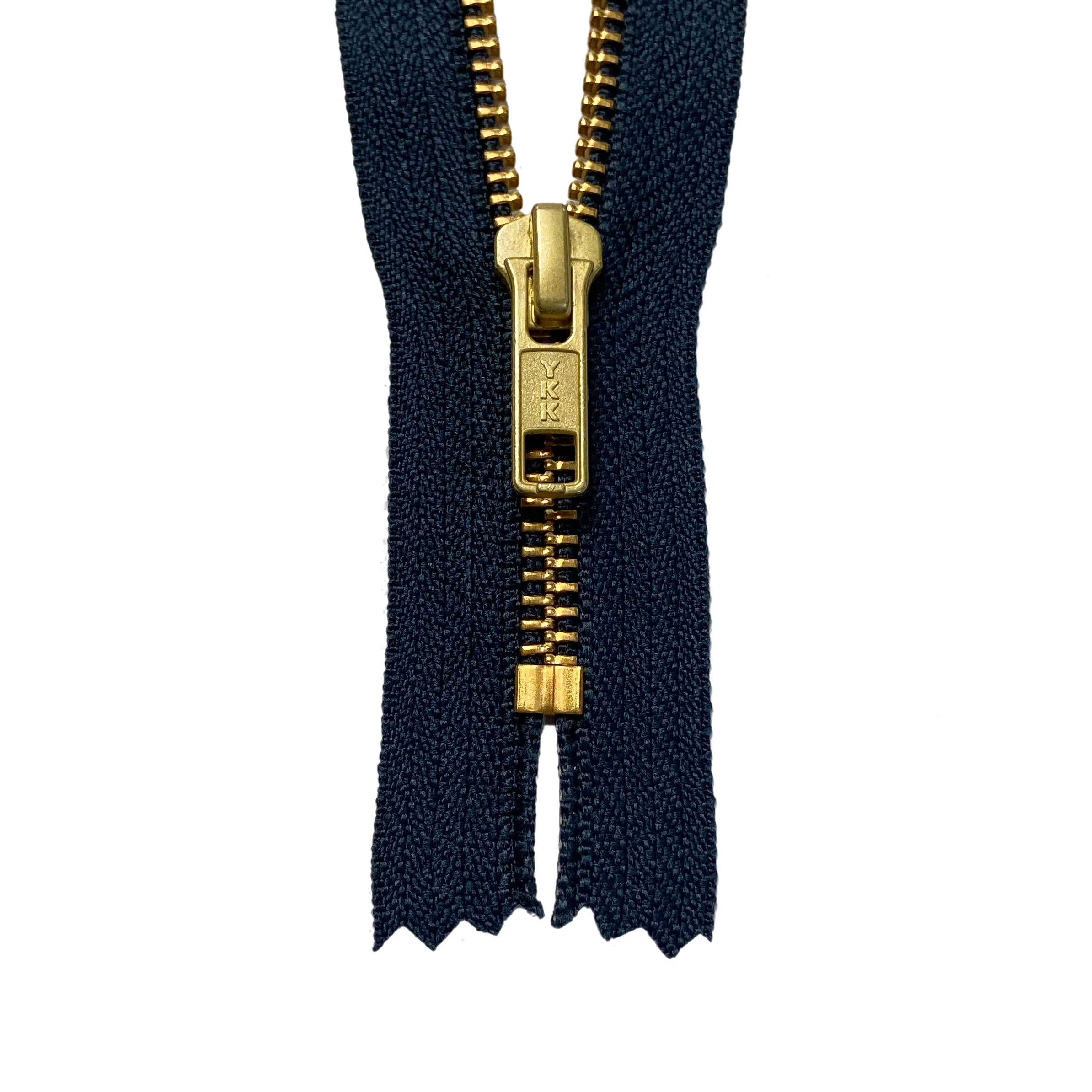 YKK #5 Brass Closed-End Zipper - Navy